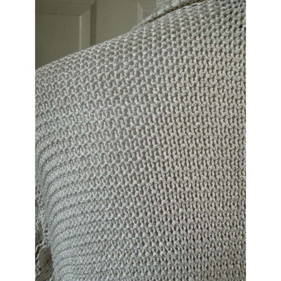 Sundance Ingrid Knit Cardigan Cream Sweater Womens XS Classic Open Front Neutral - Picture 7 of 11